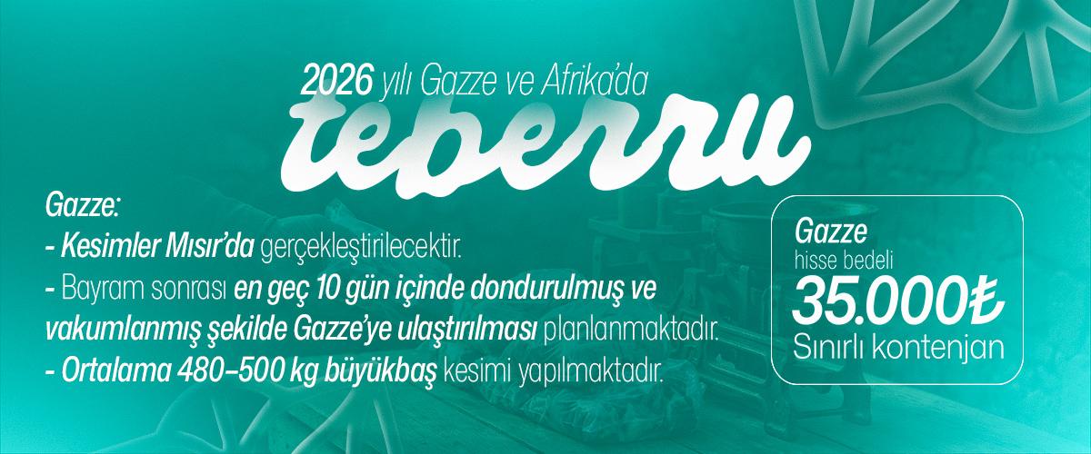 Gazze Kurban Organizasyonu 2026